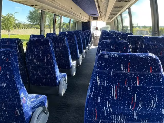 hollister charter bus interior